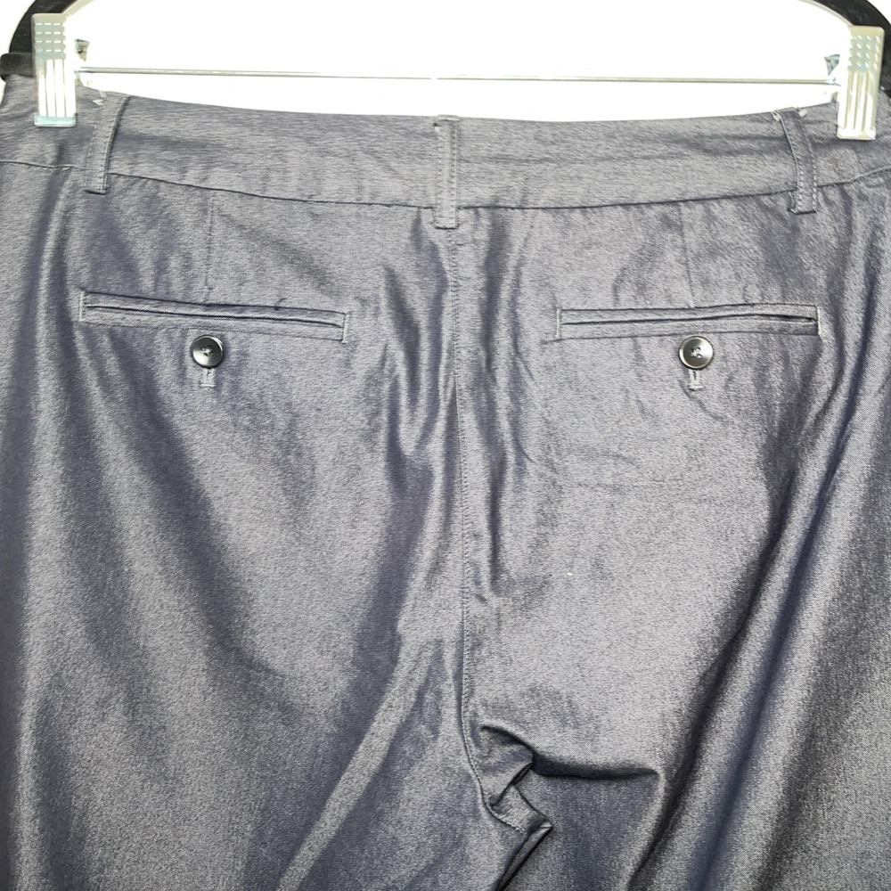 Body By Victoria Denim Blue The Christie Fit Dress Pants Womens Size 10 Wide Leg - Picture 6 of 6